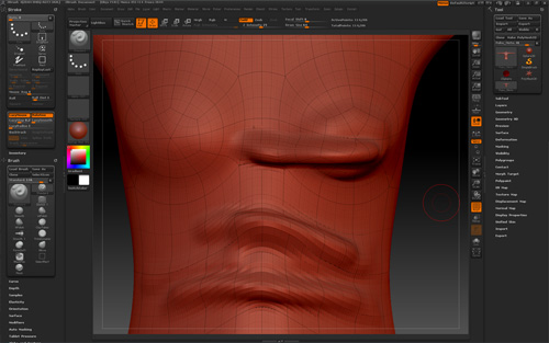 ZBrushで服のしわ@