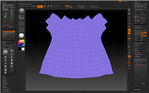 ZBrushで服のしわ06
